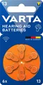 10x Varta 69943 Acoustic Special PR48 (13) Batterie, 6 Stk. im Blister - Zink Ai