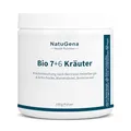 NatuGena Bio 7+6 Kräutermischung bestehend aus Heidelberger-7-Kräuter-Formel plus 6 Kräutern Brennnessel, Pfefferminz, Melisse, Kamille, Mariendistel, Artischocke, 150 g Pulver (60 Tage Packung)