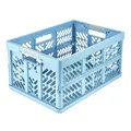 keeeper ben Stabile Profi-Klappbox mit Soft-Touch Griffen, 54 x 37 x 28 cm, 45 l, Eco Line, Blau (Eco Sky Blue )