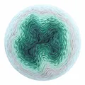 Scheepjes Whirl 1x1000m - 781 Sea Breeze Tease, Blau und Grün, Baumwolle und Acryl
