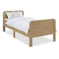 Homestyle4u Komfortbett Bett Senioren Seniorenbett 100x200 Komforthöhe Natur Holz erhöhter Einstieg extra hoch