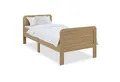 Homestyle4u Funktionsbett 90x200 100x200 120x200 Seniorenbett Komfortbett Braun Natur Weiß, 100x200, Aufbau per Stecksystem, höhenverstellbar, erhöhter Einstieg