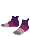 FALKE Unisex Kinder Stoppersocken Colour Block K Hp Baumwolle rutschhemmende Noppen 1 Paar, Blau Deep Lilac 6963, 23-26