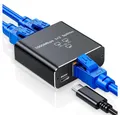 Bundviel LAN Splitter 1 auf 4 Gigabit Ethernet Switch 4-Port Verteiler Netzwerk-Switch