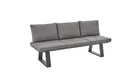Outdoor Gartenbank Sitzbank outdoor REPTON BHT 195x83x66 cm grau Holzbank Gartenbank