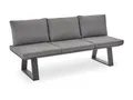 Sitzbank outdoor REPTON BHT 195x83x66 cm grau Holzbank Gartenbank