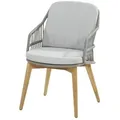4Seasons Sempre Dining Stuhl Silver Grey inkl. 2 Kissen