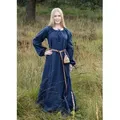 Battle Merchant Ritter-Kostüm Mittelalterkleid, Unterkleid Ana, blau blau S | S