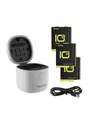 TELESIN 3-slot waterproof charger Allin box for GoPro Hero 9 / Hero 10 + 3 batteries (GP-BTR-906-GY-B)