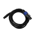 OTOTEC Lautsprecherkabel XLR 3-polige Buchse auf Speakon-Stecker für DJ/PA-Lautsprecherkabel mit Drehverschluss (3 M)
