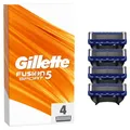 Gillette Fusion 5 Sport Rasierer Rasierklingen 4 Stück Ersatzklingen