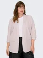 ONLY CARMAKOMA Kurzblazer CARELLY 3/4 LIFE BLAZER WVN Kunstfaser mit Stretch