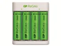 GP ReCyko Akku-Ladegerät E411 USB – inkl. 4 x AA 2100 mAh Batterien
