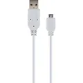 SCHWAIGER Kabel, Micro USB 2,0 m USB 2.0A Stecker/USB MicroB, weiss