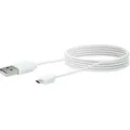 Micro USB Lade- & Sync-Kabel Weiß 2 m
