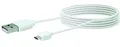 Schwaiger LK200M 532 Micro-USB Sync/Ladekabel (2 m) weiß