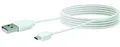 Schwaiger LK200M 532 Micro-USB Sync/Ladekabel (2 m) weiß