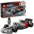 LEGO Speed Champions Audi Revolut F1 Team R26 Rennwagen Spielzeug - Modellbauset mit sammelbarer Rennfahrer Minifigur - Geburtstagsgeschenk für Jungen ab 10 Jahren & jugendliche Motorsportfans - 77259