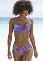 Push-Up-Bikini-Top "Soleil", mit integrierter Verstärkung, Gr. 32 - Cup A, blau-pink bedruckt Cup A