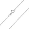 MATERIA Schmuck feine 925 Silber Panzerkette 1mm - Damen Halskette silber in 40-120 cm verfügbar #K32, Länge Halskette:80 cm