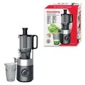 Slow Juicer 180W für Obst und Gemüse KALTPRESSE KLAUSBERG KB-7881 - Schwarz/Silber