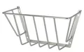 Kerbl Heuraufe, Futterraufe, zur Wandmontage, 56x29,5x23cm, Metall verzinkt, 1 Fressplatz, Stababstand 80mm, Stabstärke 10mm