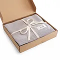 Livella Babydecke aus 100% Bio-Baumwolle, Premium Strickdecke samt weich und atmungsaktiv, Ideal für zarte Babyhaut, Oeko-TEX Standard 100 und GOTS Zertifiziert (Grau)