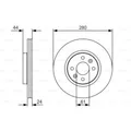 BOSCH 2x Bremsscheiben belüftet geölt 0 986 479 R67