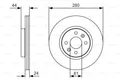 BOSCH 0986479R67 Bremsscheibe