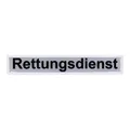 RescPol Rückenschild Rettungsdienst - 30 x 5cm - weiß