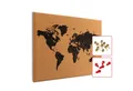 ALLboards Pinnwand ALLboards Pinnwand mit Farbigem Holz Rahmen Korktafel