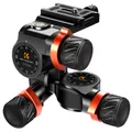 3WegeNeiger, Geared Tripod Head, CNC Process Aluminum Alloy Getriebeneiger fü...