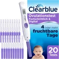 Clearblue Ovulationstest Fortschrittlich & Digital (testet 2 Hormone), Kinderwunsch, 20-tlg.