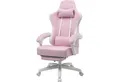 GTPLAYER Gaming-Stuhl Ergonomischer Gaming Sessel Schreibtischstuhl aus Stoff/Kunstleder (Pacekung), Federsitzkissen mit Fußstütze