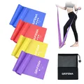 GRIFEMA Fitnessbänder 4er Set 4 Widerstandsstufen mit Tasche & Anleitung