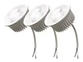 TRANGO LED-Leuchtmittel, 3er Pack MOCWSD-3 Ultra flach 5 Watt 3 Stufen dimmbare LED Modul 6000K Tageslichtweiß (kaltweiss) zum Austauschen GU10 & MR16 Halogen Leuchtmittel, 3 St., für Einbauleuchten, Deckenstrahler, Einbaustrahler