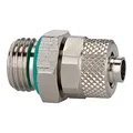 Riegler Gerade Einschraubverschraubung FKM O-Ring G1/4 a. Schlauch 8/6