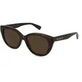 Gucci GG1588S Unisex-Sonnenbrille Vollrand Butterfly Acetat-Gestell, braun