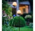 lumix LED Solarleuchte LUMIX Solar Flower Rosy, Farbwechsel, LED, Farbwechsel, Kaltweiß, Warmweiß, Solarlampe mit innenliegendem Solarpanel