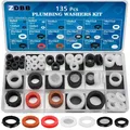 Sanitaer Gummi Unterlegscheiben Set 135 Stueck Silikondichtung Sortiment Bad Set