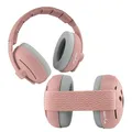 ZAZU Kinder Gehörschutz-Kopfbügel & Kopfband Set – Lärmschutz für Babys und Kleinkinder 0–48 Monate – sanft, verstellbar & anpassbar in verschiedenen Farben (Rosa)