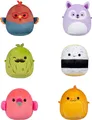 Squishmallows kuschelige Plüsch-Mikromallows – Charles, Onel, Mo, Cookie, Reed, Layla, 6er-Pack