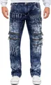 Kosmo Lupo Herren Jeans KM8006 Blau W33/L32