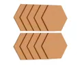 ALLboards Pinnwand Sechseckiges Pinnwand, Wabenform 15×17 cm – 10 Stk.