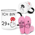Bingtoo Geschenkset zum 30. Geburtstag für Frauen, Becher & Socken für Frauen, Lustige Geschenke für Freundin Mutter Gattin Schwestern Freunde Kolleginnen, 30 Geburtstag Frau Deko (30 Jahre)