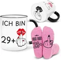 Geschenkset zum 30. Geburtstag für Frauen, Becher & Socken für Frauen