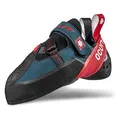 Ocun Bullit Blau-Rot - Bequemer hochtechnischer Kletterschuh, Größe EU 47 - Farbe Petrol - Red