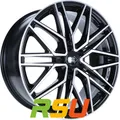 4x 1000 Miglia MM1023 black polished 8x19" ET45 LK5 112 ML 66.5 Alufelgen 19 ...