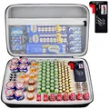 Batteriebox Aufbewahrung Batterien Tasche Case Variety Pack Organizer Batteriekasten mit Tester hält 140+ AA, AAA, C, D, 9V, cr1632, cr2016,Lithium 3V Knopfbatterien Caddy Container (Grau)