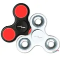 2x Plantin Fidget Spinner weiss und schwarz mit LED Anti Stress inkl. Batterie